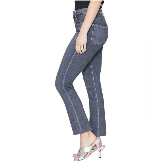 NWT PAIGE Denim Cindy High Rise Straight Ankle in Ash Black - Picture 6 of 10
